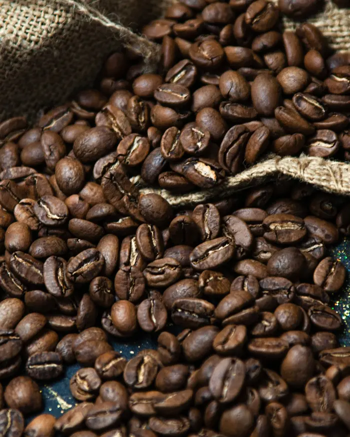 Granos de café tostado